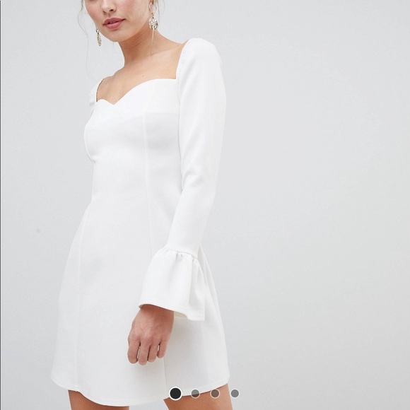 ASOS Dresses & Skirts - Asos sweetheart necklace & ruffles sleeve dress